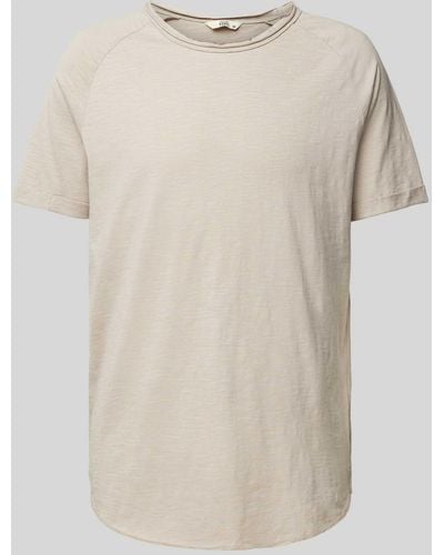 Redefined Rebel T-Shirt mit Rundhalsausschnitt Modell 'KAS' - Natur