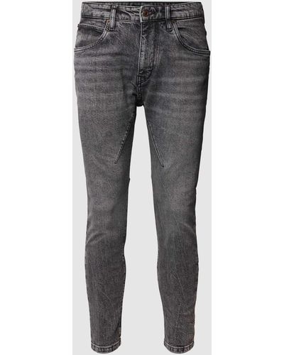 DRYKORN Slim Fit Jeans mit Stretch-Anteil Modell 'Wel' - Grau