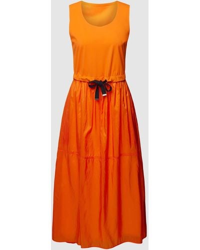 Sportalm Midi-jurk Met Ronde Hals - Oranje