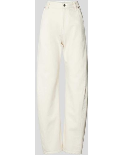 Victoria Beckham Low Rise Jeans aus Baumwolle - Weiß