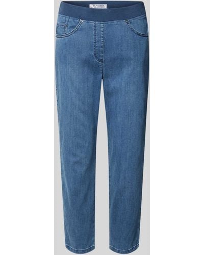 RAPHAELA by BRAX Jeans mit elastischem Bund Modell 'Pamina' - Blau