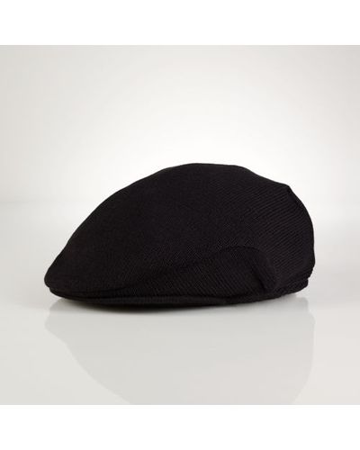 Polo Ralph Lauren Knit Driving Cap - Black