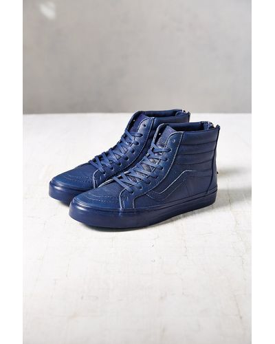Vans Sk8-Hi Zip Leather Women'S Sneaker - Blue