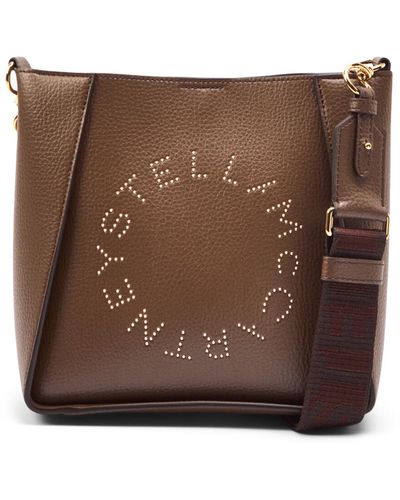 Stella McCartney Women's Mini Logo Embossed Crossbody Bag - Brown