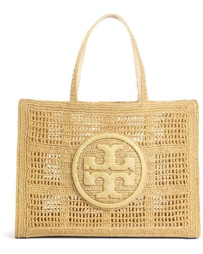 Tory Burch Women's Ella Hand-crocheted Large Tote - Natural
