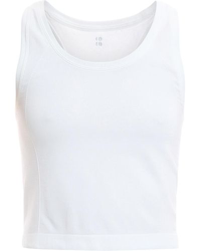 Sweaty Betty Women's Athlete Crop Seamless Gym Vest - White