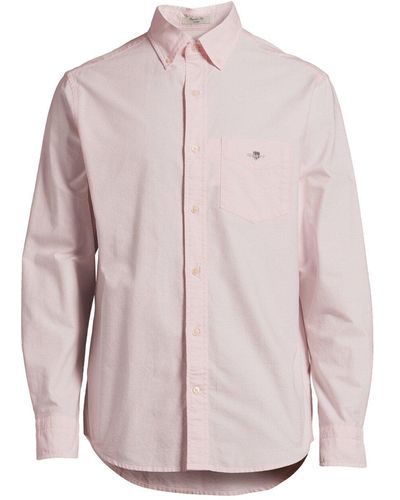 GANT Men's Regular Fit Oxford Shirt - Pink