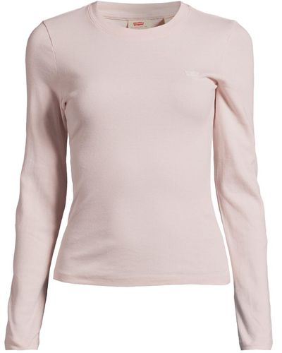 Levi's Women's Long Sleeved Baby Tee - Pink