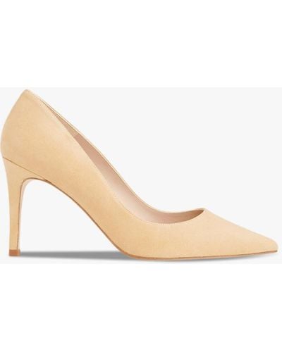 Whistles Women's Corie Suede Heeled Pump - Natural