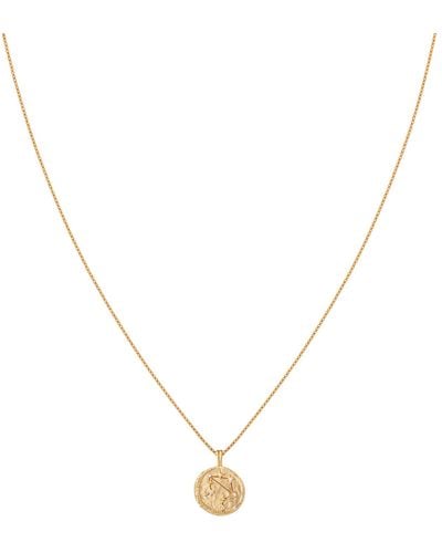 Astrid & Miyu Women's Libra Zodiac Pendant Necklace In - Metallic