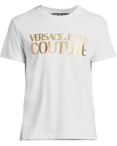 Versace Men's Spellout Tee - White