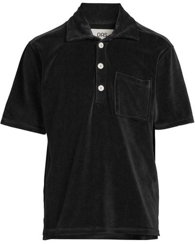 Oas Men's Nearly Girona Velour Shirt - Black