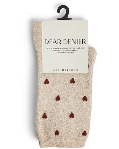 Dear Denier Women's Mei Soft Heart Socks 2 Pack - White