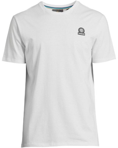 Sandbanks Men's Badge Logo T-shirt - White