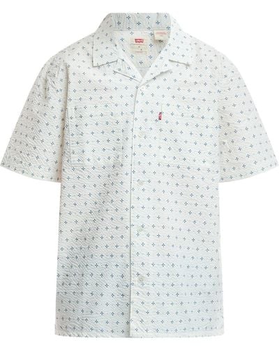 Levi's Men's The Standard Camp Collar S/s Shirt - White