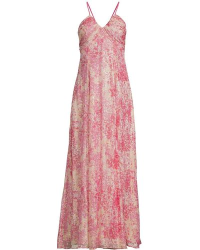 MAX&Co. Women's Tales Sleeveless Maxi Sequin Dress - Pink