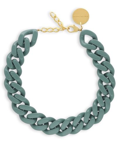 Vanessa Baroni Women's Flat Chain Necklace - Blue