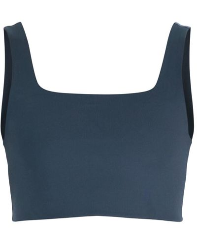 GIRLFRIEND COLLECTIVE Women's Tommy Cropped Bra - Blue