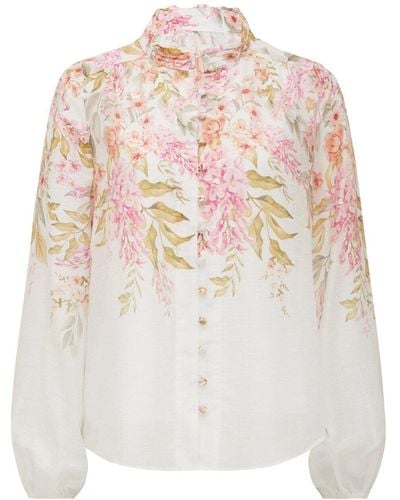 Forever New Women's Ellidy Button Down Blouse - White