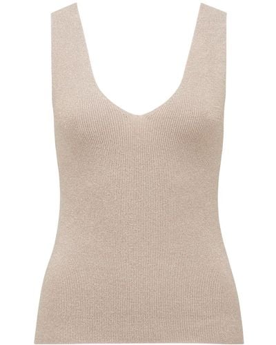 Forever New Women's Amara Fashioning Detail Knit Tank Top - White
