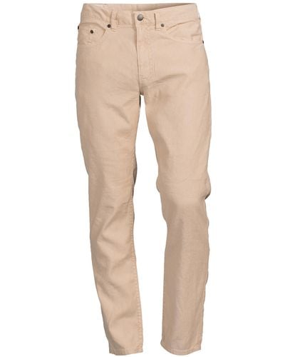 GANT Men's Slim Fit Cotton Linen Jeans - Natural