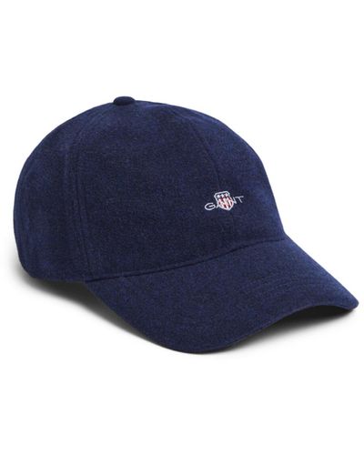 GANT Men's Shield Melton Cap - Blue