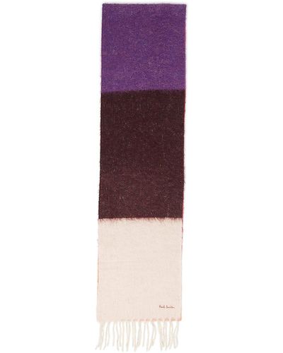 Paul Smith Women's Fuzzy 230x26cm Scarf - Purple