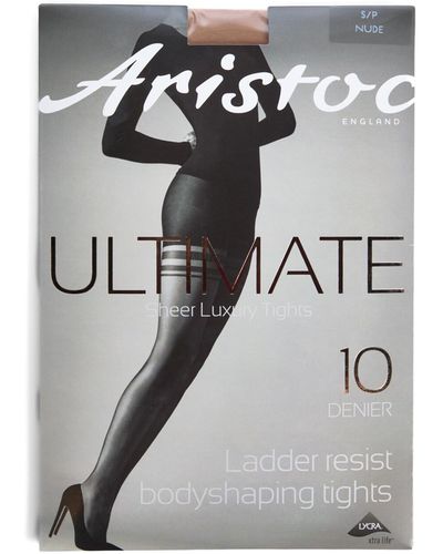 Aristoc Women's Ultimate 10 Denier Banded Bodyshaper Tights - Grey