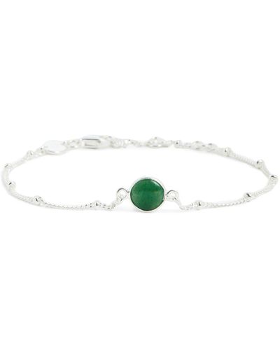 Daisy London Women's Green Adventurine Healing Bracelet - White