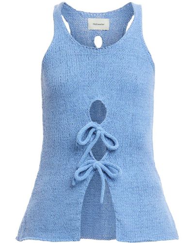 Holzweiler Women's Wou Knit Singlet - Blue