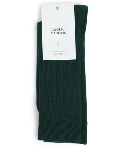 COLORFUL STANDARD Men's Merino Blend Sock - Green