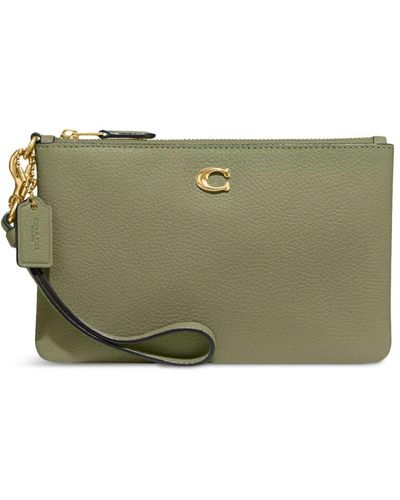 COACH Women's Small Wristlet - Green