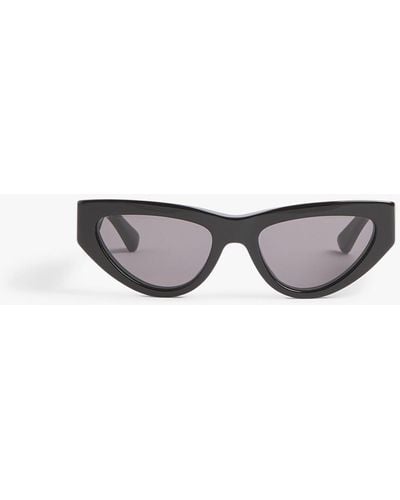 Bottega Veneta Women's Bv1122s Rectangular Acetate Sunglasses - Grey