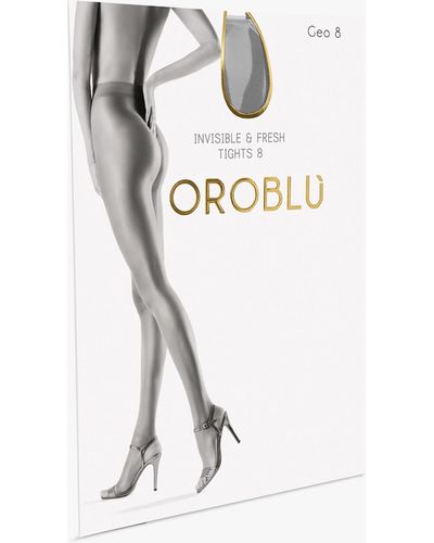 Oroblu Women's Geo 8 Tights - White