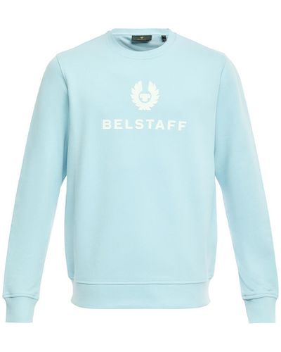 Belstaff Men's Signature Crewneck Sweatshirt - Blue