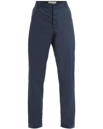Universal Works Men's Recylcled Poly Tech Military Chino - Blue