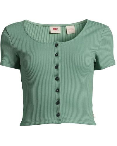 Levi's Women's Short Sleeved Rach Top - Green