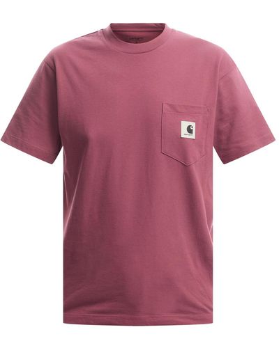Carhartt Women's Short Sleeved Kainosho T-shirt - Pink
