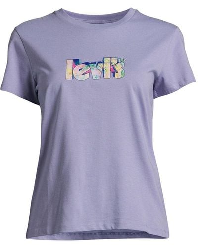 Levi's Women's The Perfect Tee - Purple