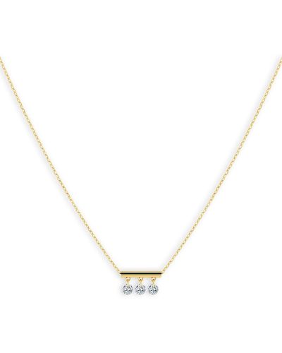 La Brune Et La Blonde Women's Pampilles Diamond Necklace 18k Gold - Metallic
