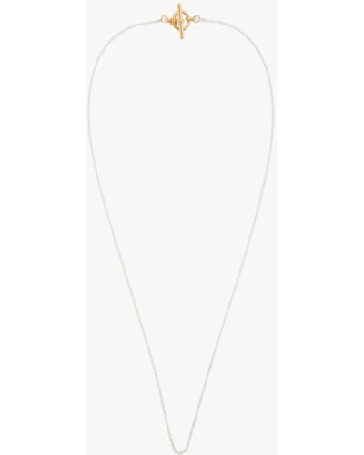 Tilly Sveaas Women's Fine Lariat Necklace - White