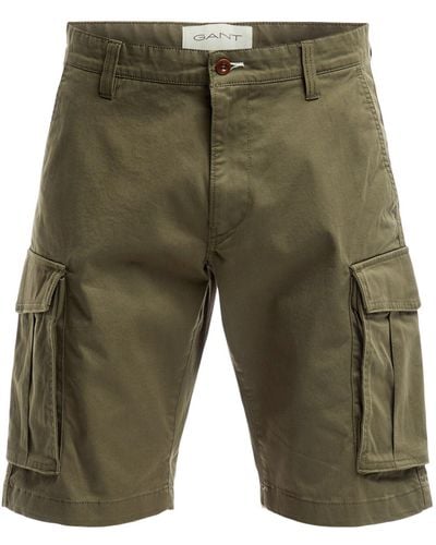 GANT Men's Relaxed Twill Cargo Shorts - Green