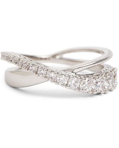 Swarovski Women's Twist Ring - White