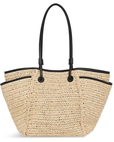 Whistles Women's Zoelle Straw Tote Bag - Natural