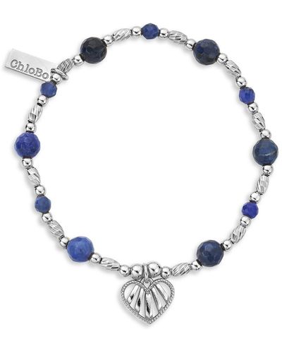 ChloBo Women's Heart Of Dreams Sodalite Bracelet - Metallic