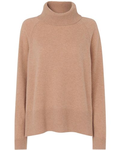 Whistles Women's Cashmere Roll Neck - Natural