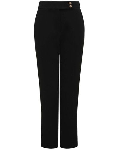 Forever New Women's Kylie Button Cigarette Trousers - Black