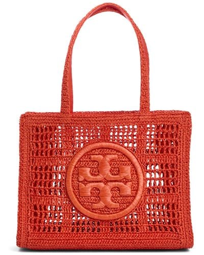 Tory Burch Women's Ella Hand-crocheted Small Tote - Red