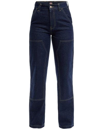 Dickies Women's Madison Double Knee Jeans - Blue