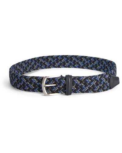 Anderson's Men's Woven Belt - Blue